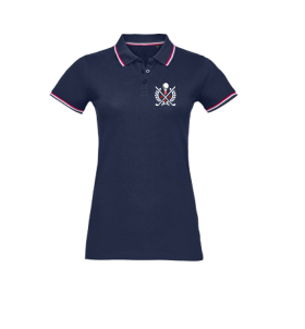 Polo femme brodé marine ADSL