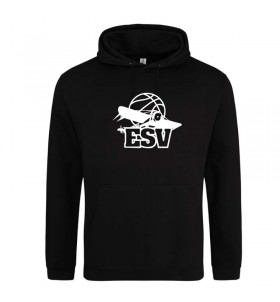 Hoodie noir Viry - logo blanc