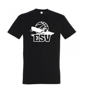 T-shirt noir Viry - logo blanc