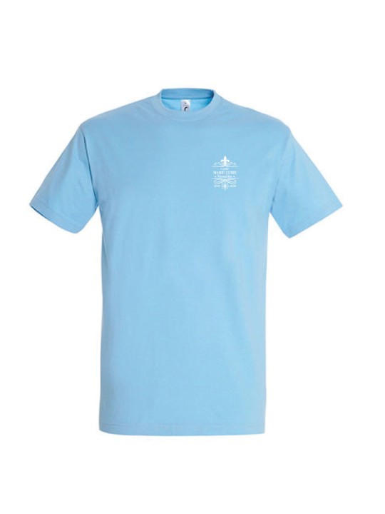 T-shirt coton - bordeaux - Logo coeur Lycée Marie Curie - Versailles