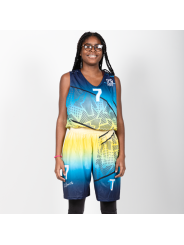 Tenues de Basket semi-réversible - coupe femme cintrée