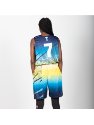 Tenues de Basket semi-réversible - coupe femme cintrée