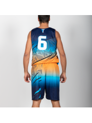 Tenues de Basket semi-réversible - coupe droite unisexe