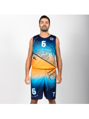 Tenues de Basket semi-réversible - coupe droite unisexe