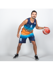Tenues de Basket semi-réversible - coupe droite unisexe